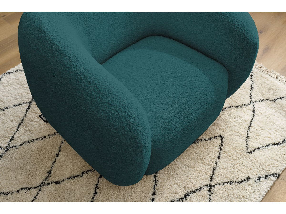 Fauteuil CELINE tissu bouclette