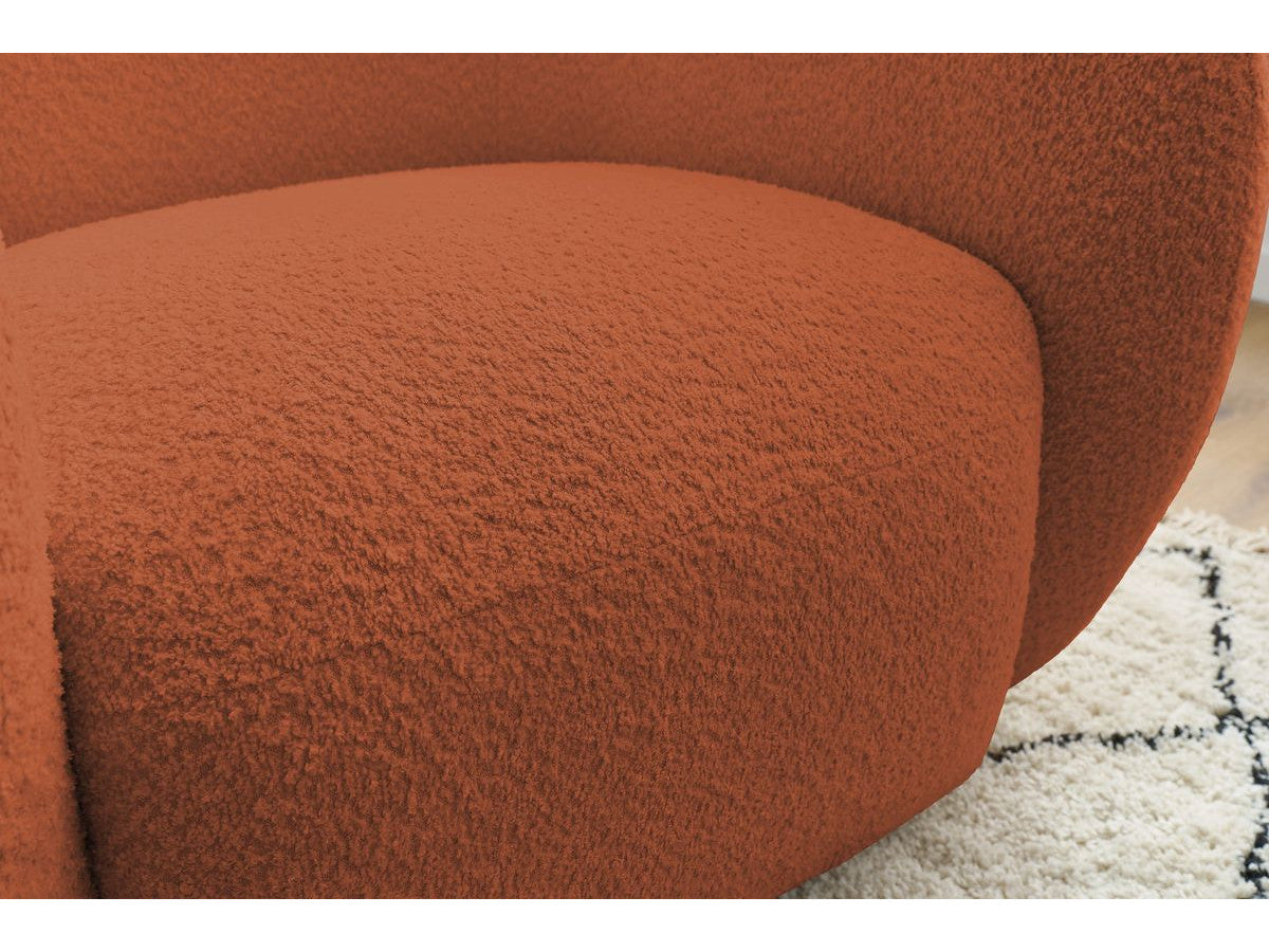 Fauteuil CELINE tissu bouclette