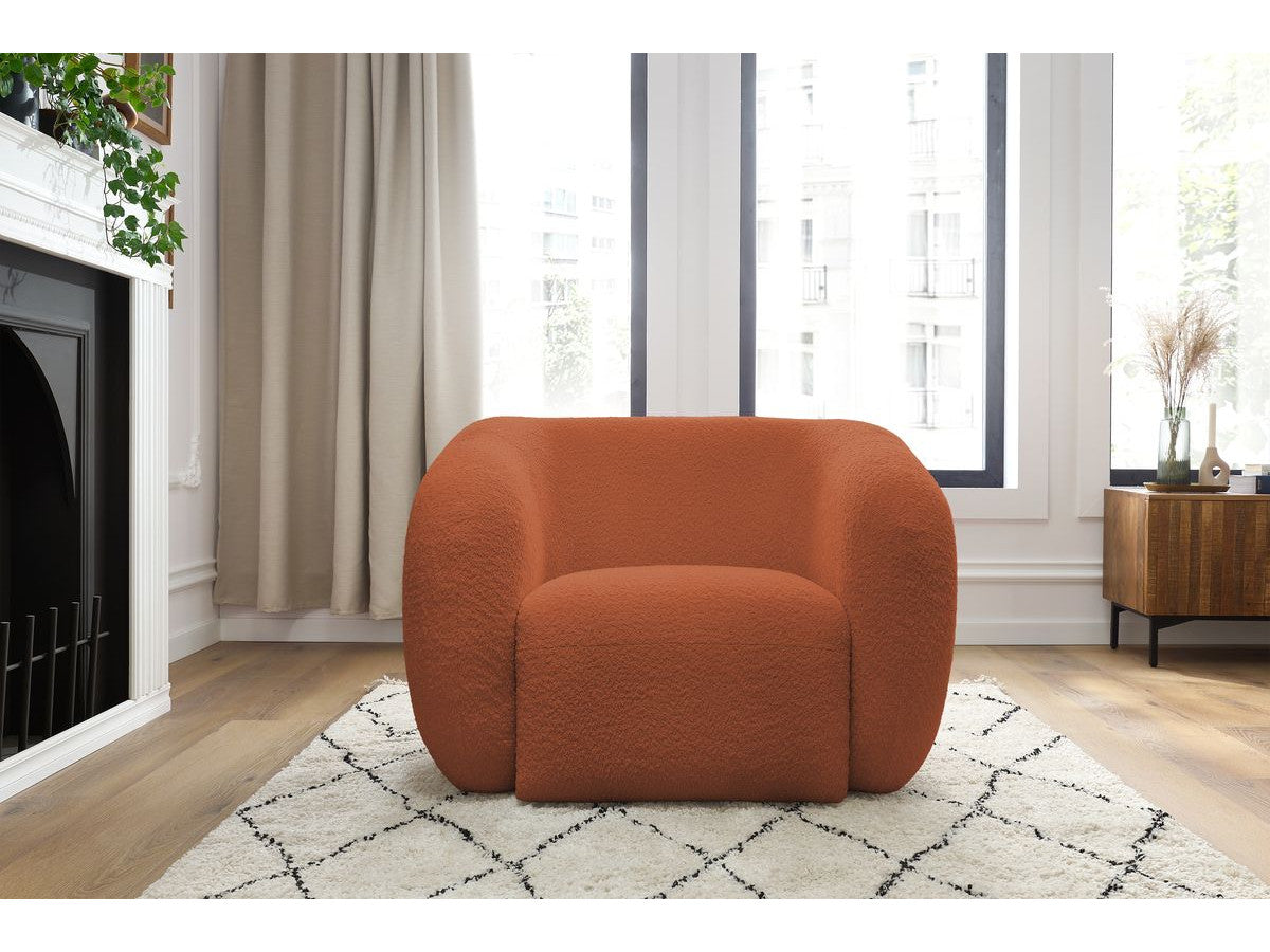 Fauteuil CELINE tissu bouclette