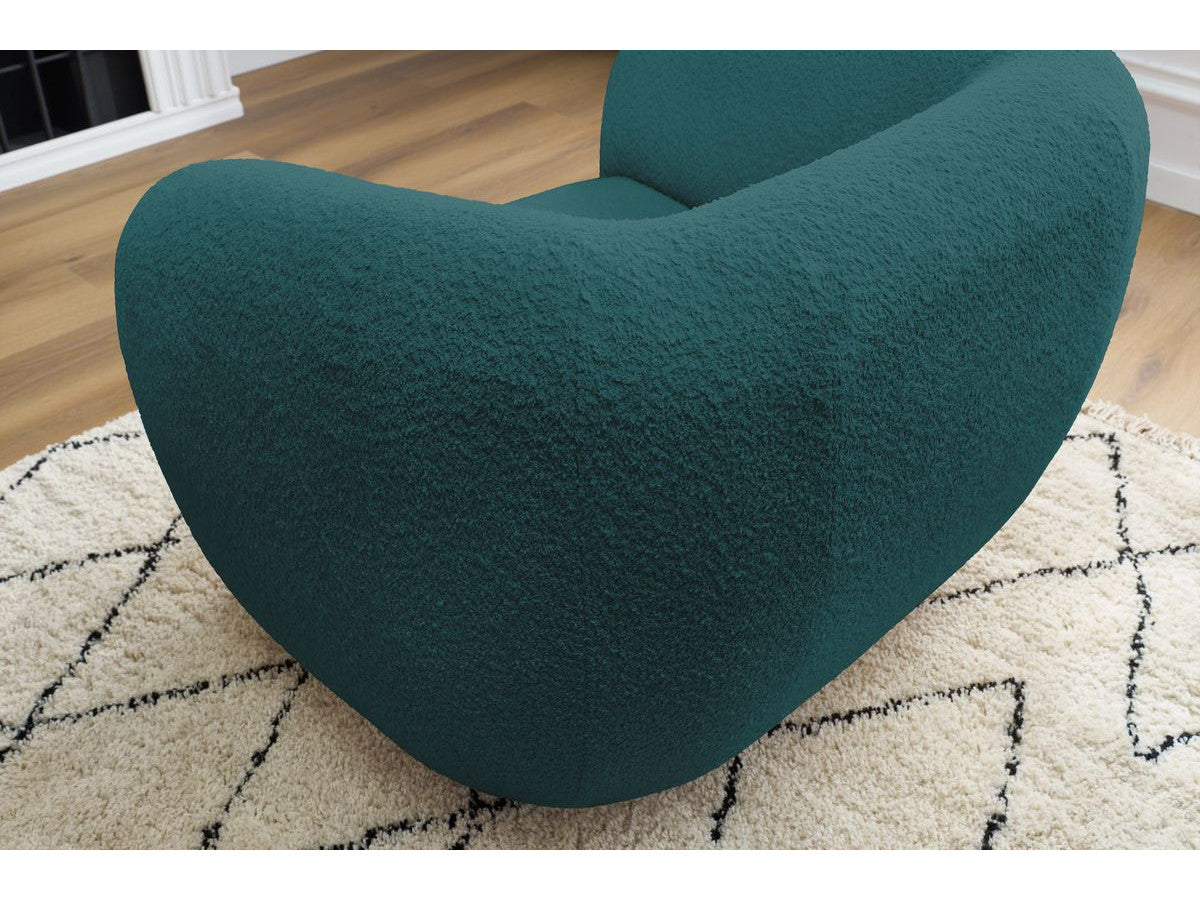 Fauteuil CELINE tissu bouclette