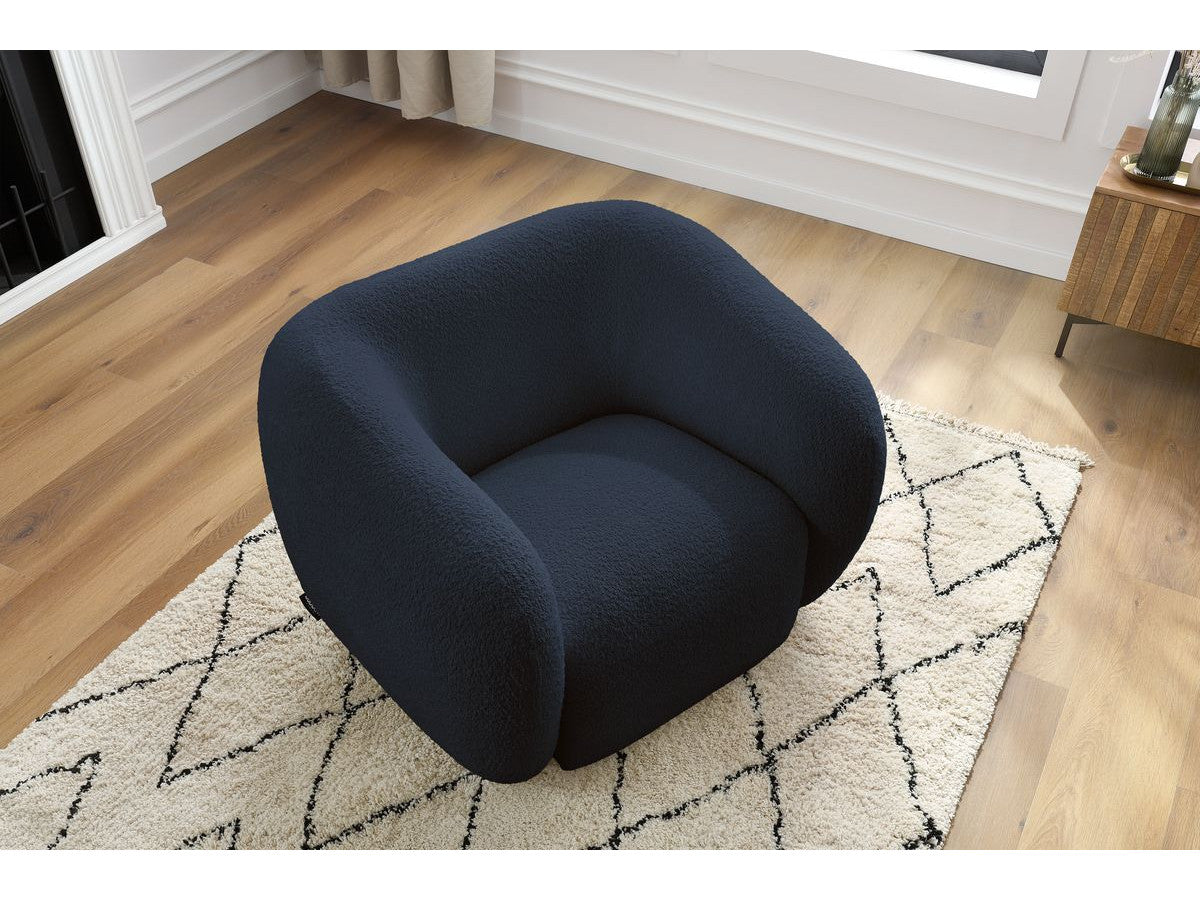 Fauteuil CELINE tissu bouclette