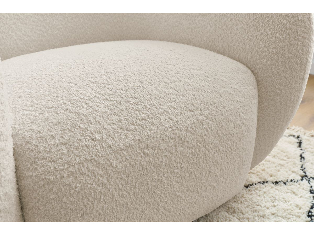 Fauteuil CELINE tissu bouclette