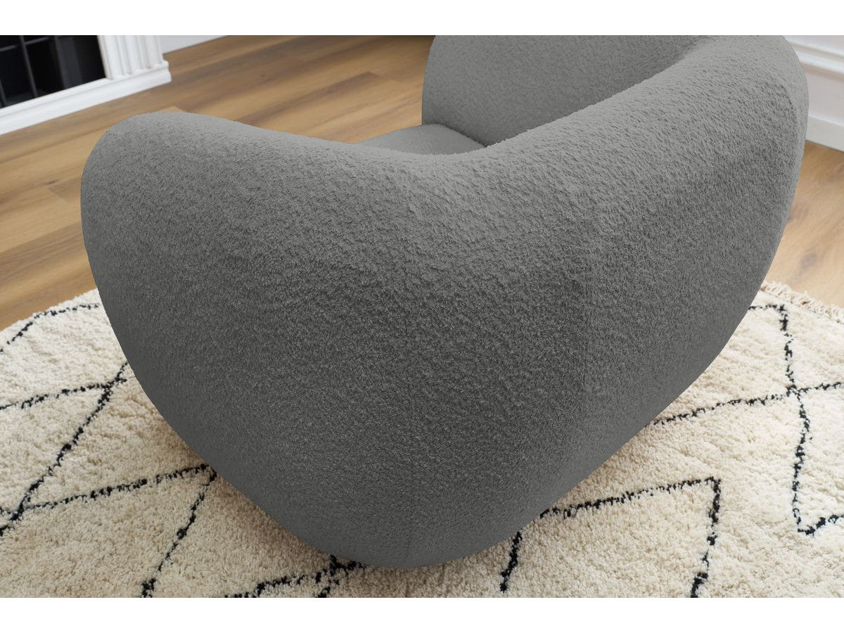 Fauteuil CELINE tissu bouclette