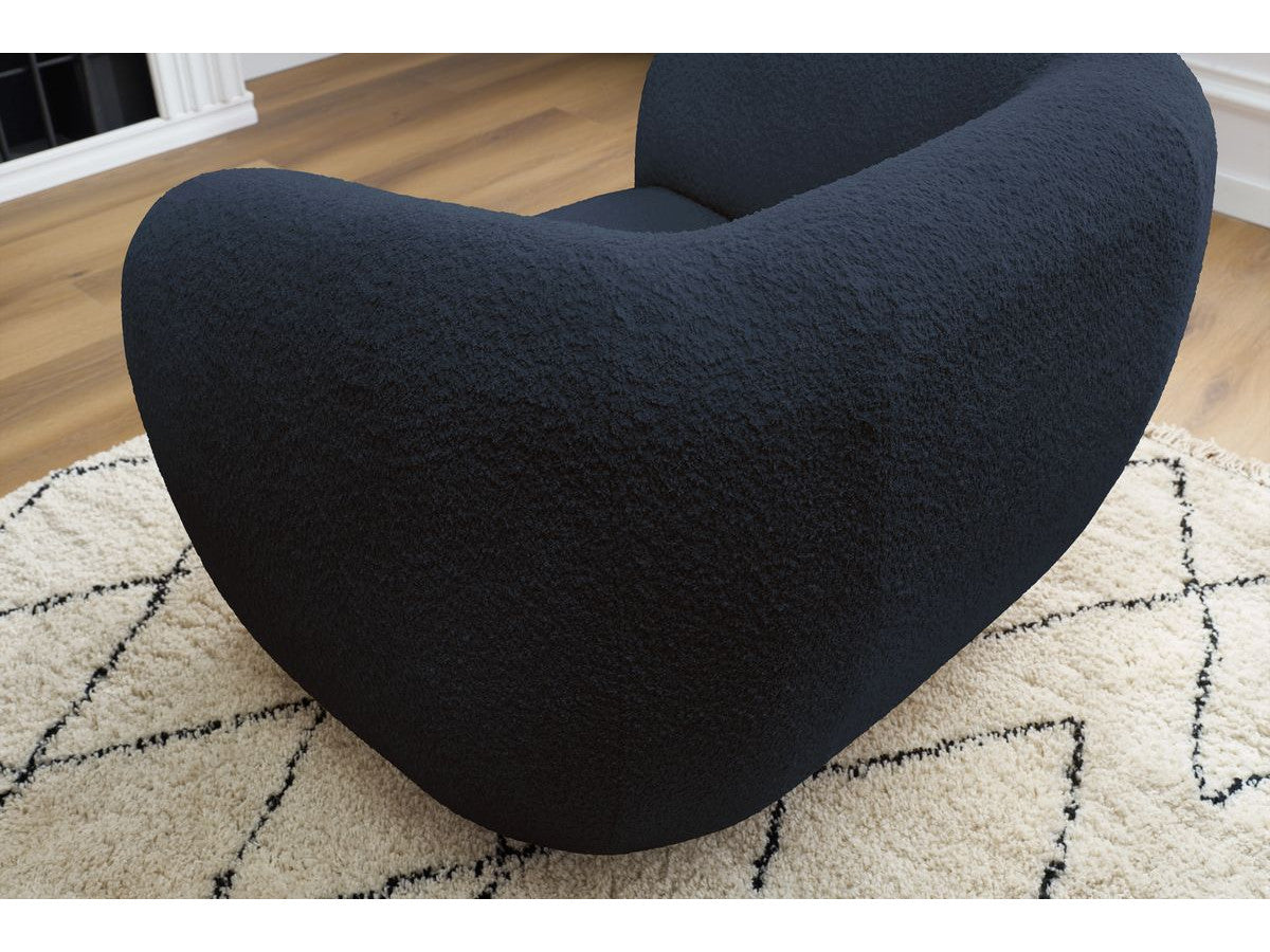 Fauteuil CELINE tissu bouclette