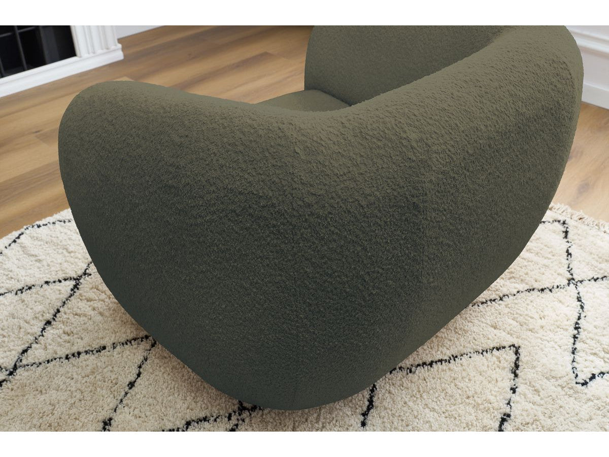 Fauteuil CELINE tissu bouclette