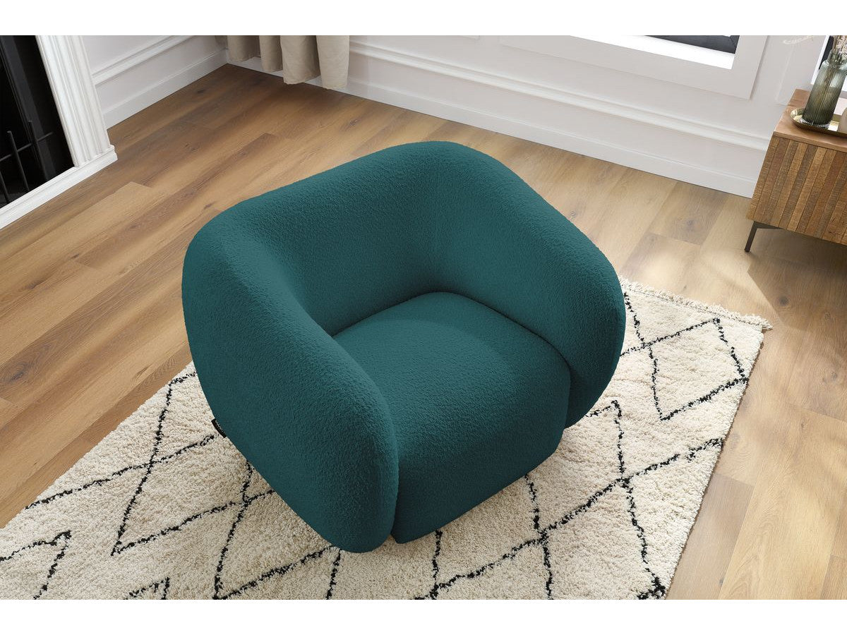 Fauteuil CELINE tissu bouclette