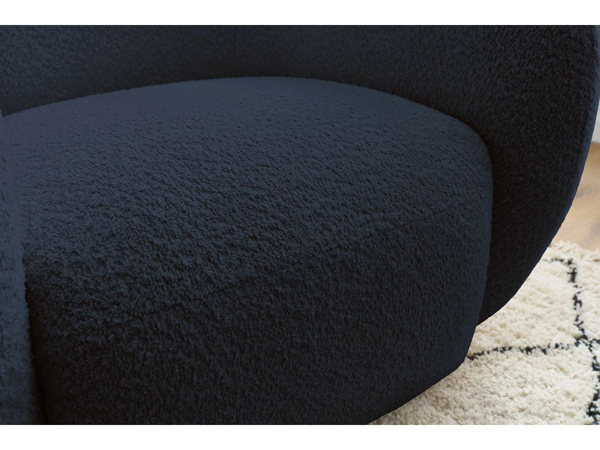 Fauteuil CELINE tissu bouclette