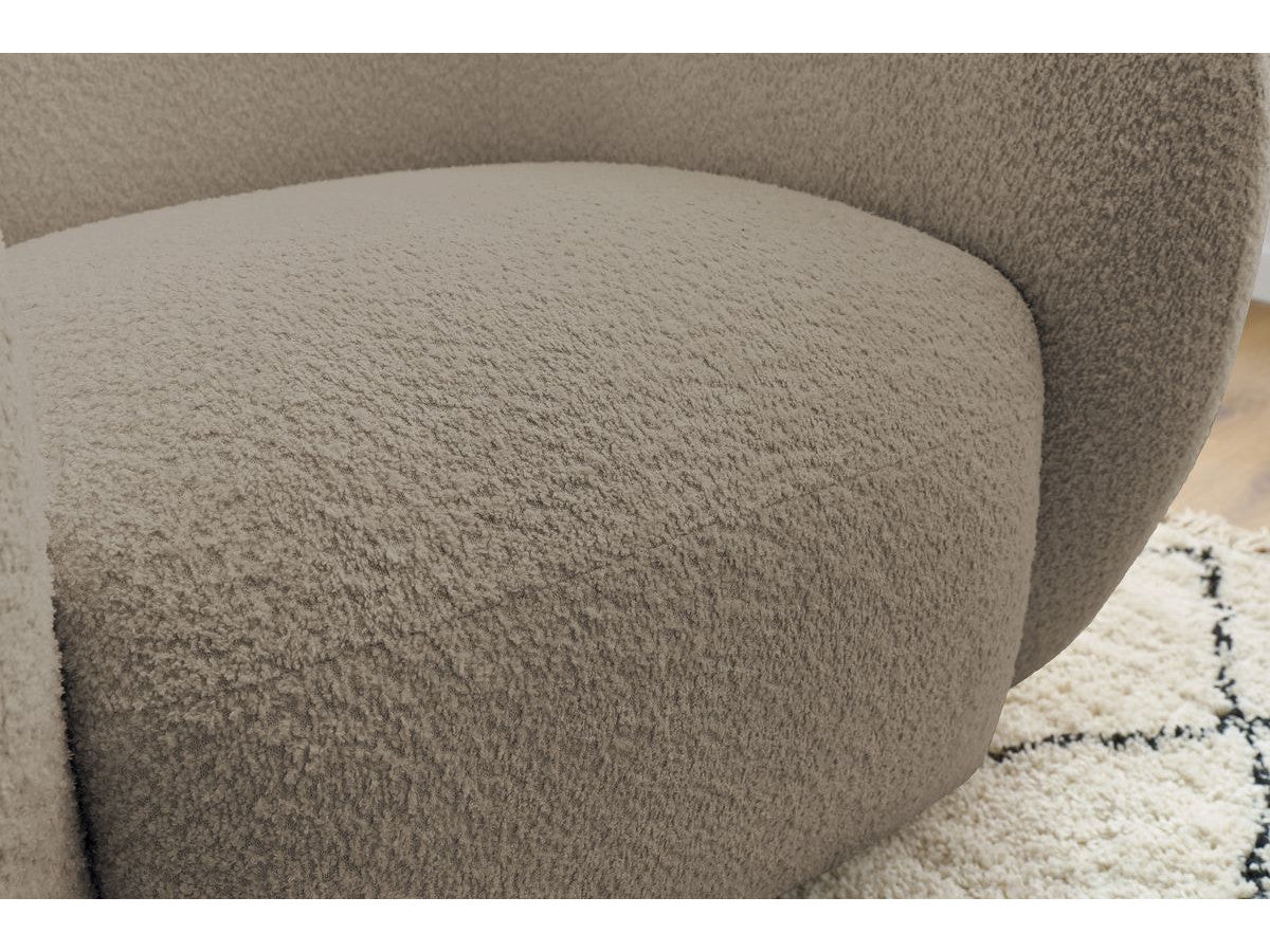 Fauteuil CELINE tissu bouclette