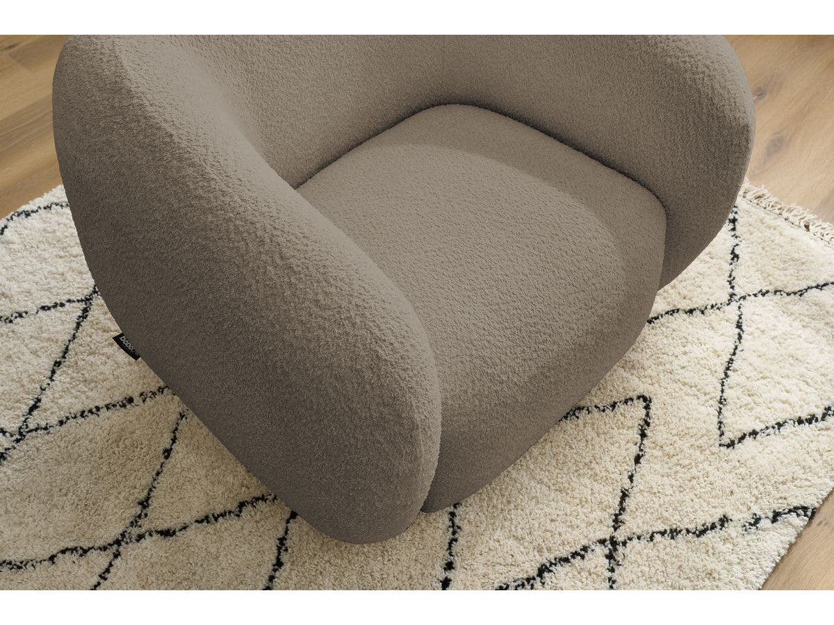 Fauteuil CELINE tissu bouclette