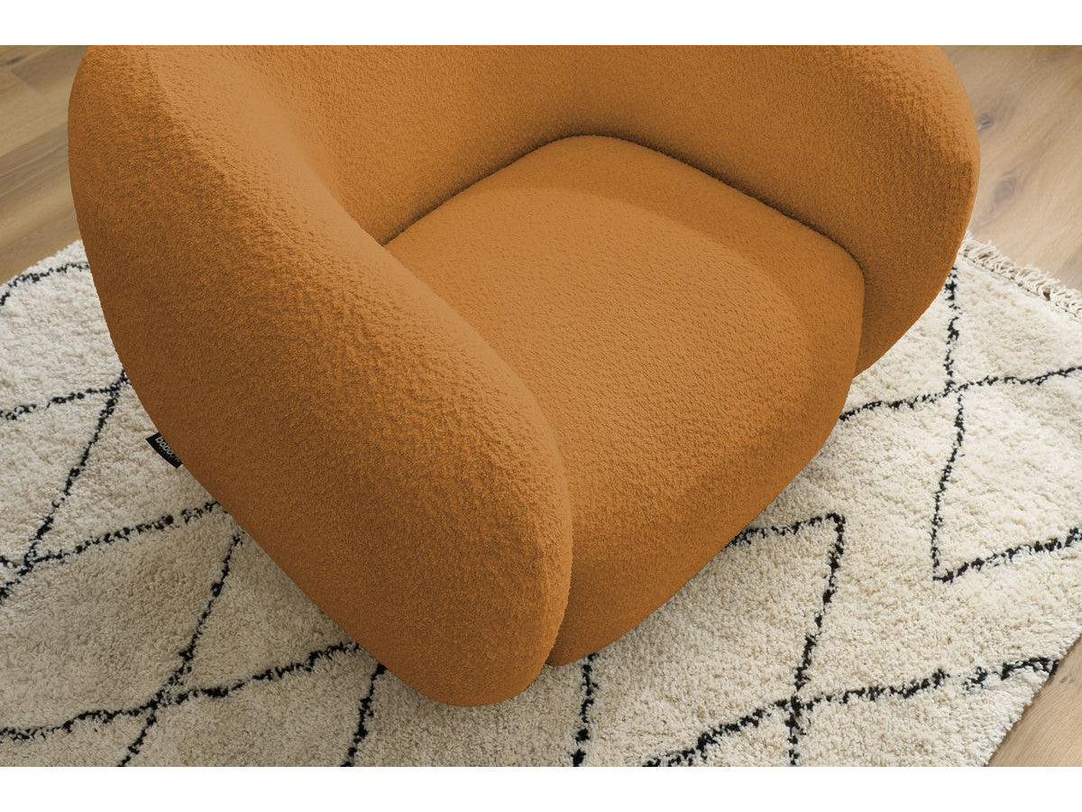 Fauteuil CELINE tissu bouclette