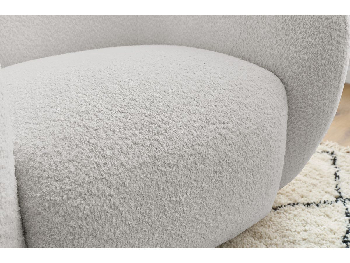 Fauteuil CELINE tissu bouclette
