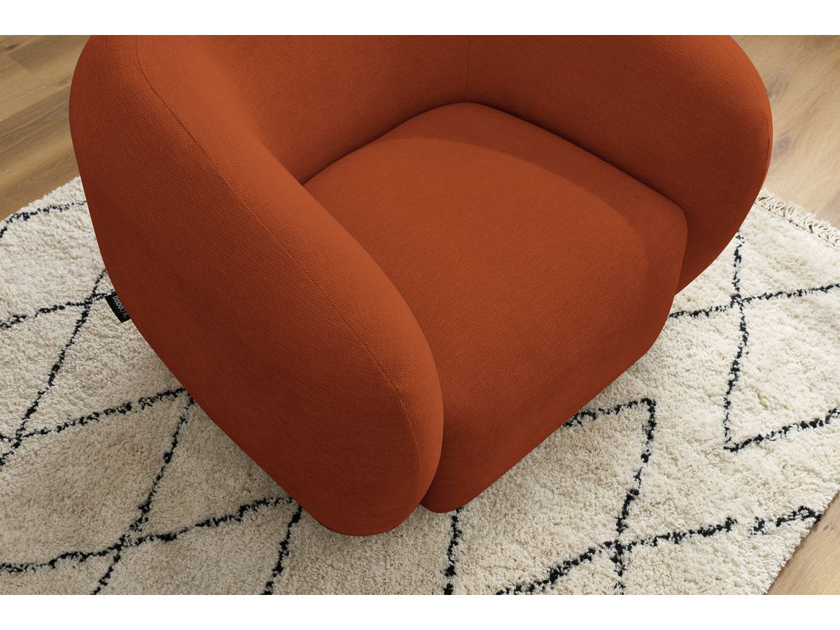 Fauteuil CELINE tissu lisse