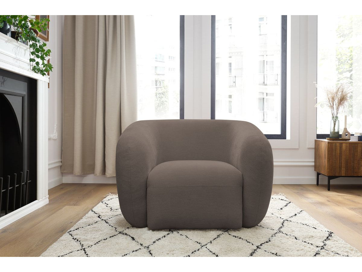 Fauteuil CELINE tissu lisse