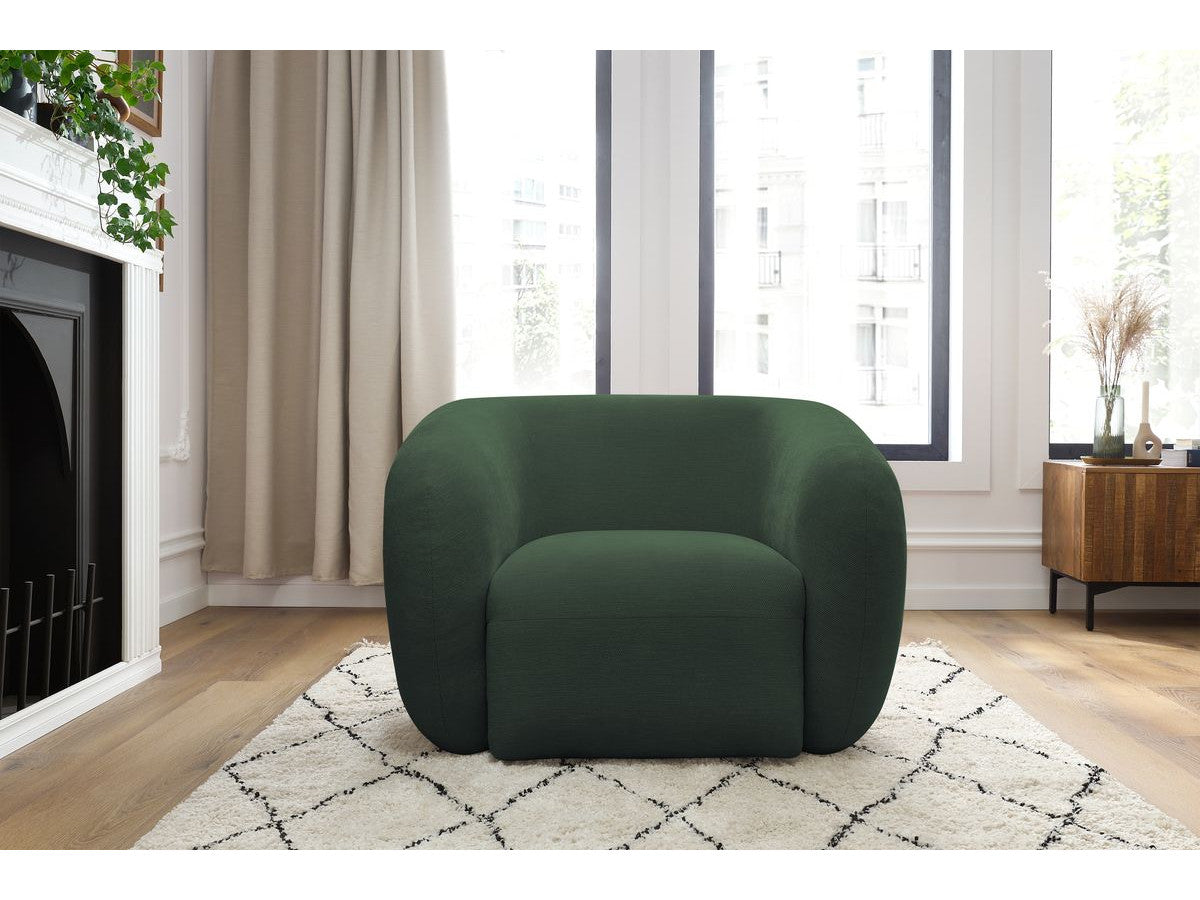 Fauteuil CELINE tissu lisse