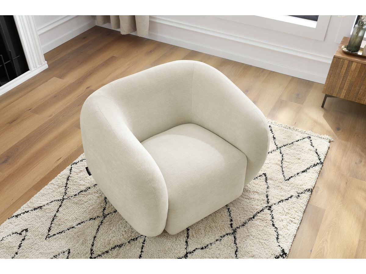 Fauteuil CELINE tissu lisse