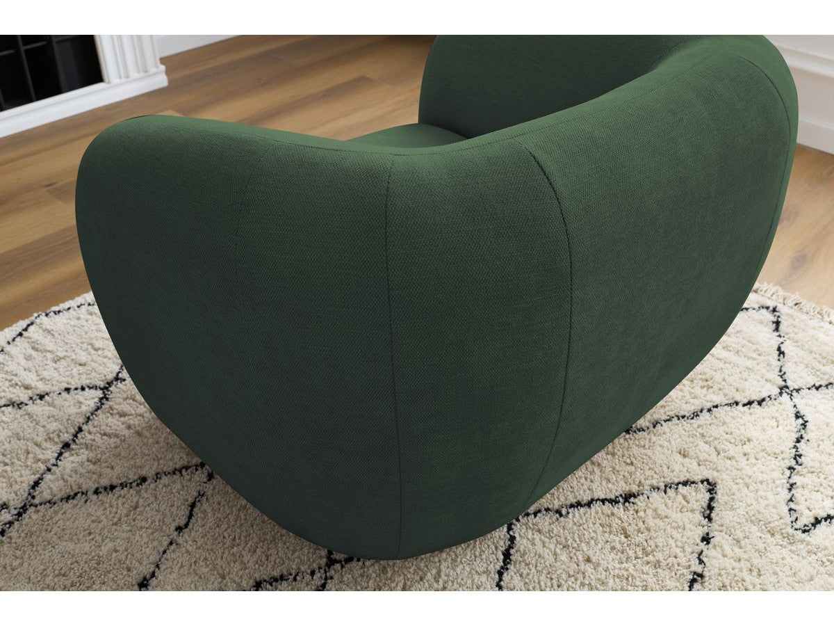 Fauteuil CELINE tissu lisse