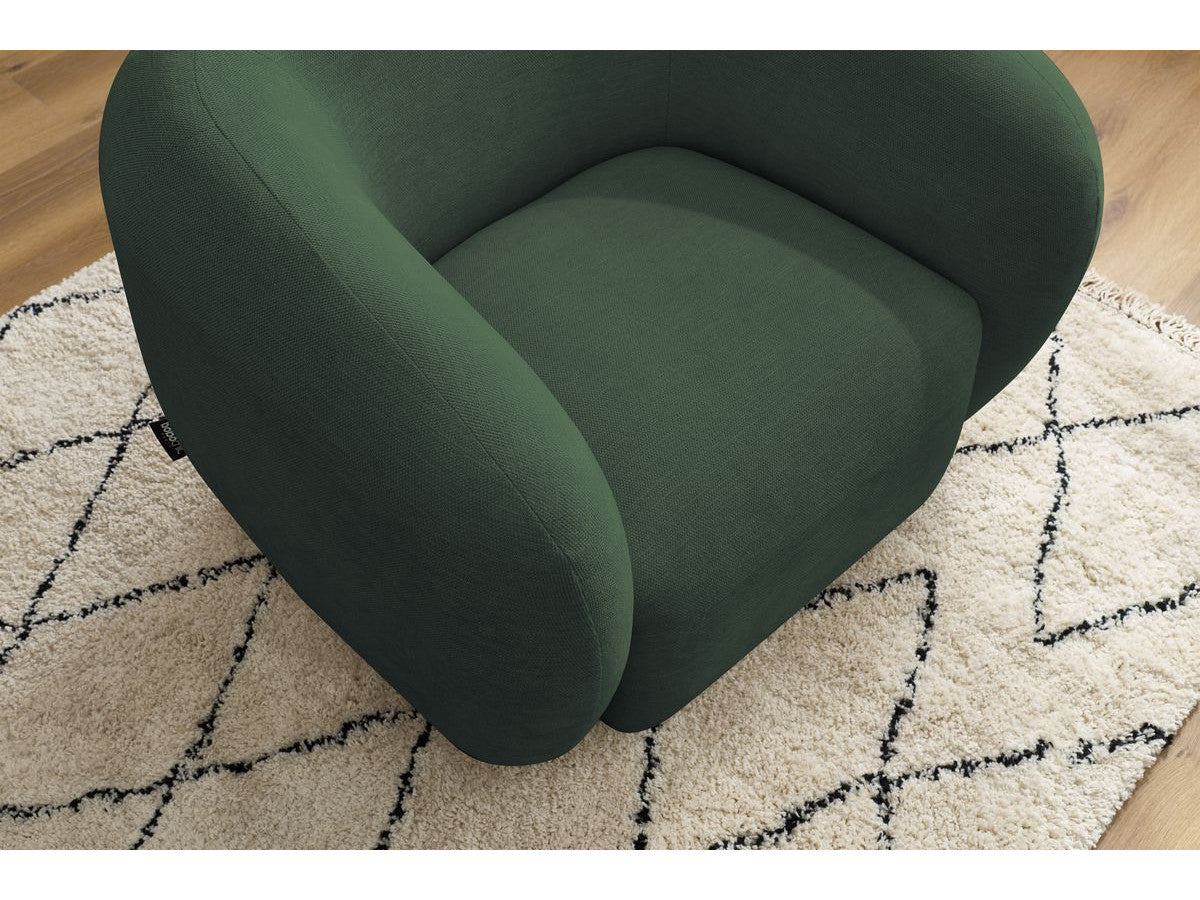 Fauteuil CELINE tissu lisse