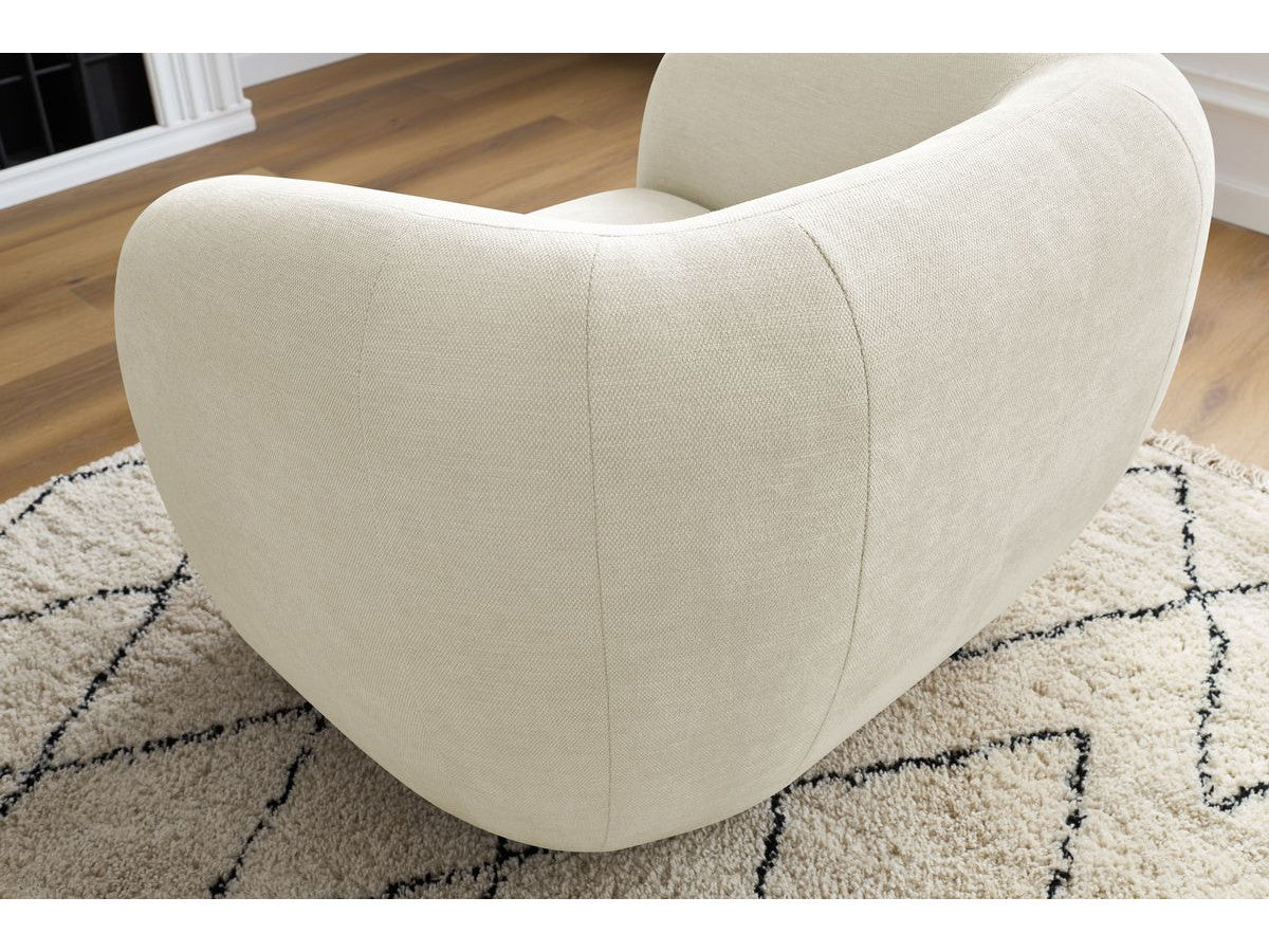 Fauteuil CELINE tissu lisse