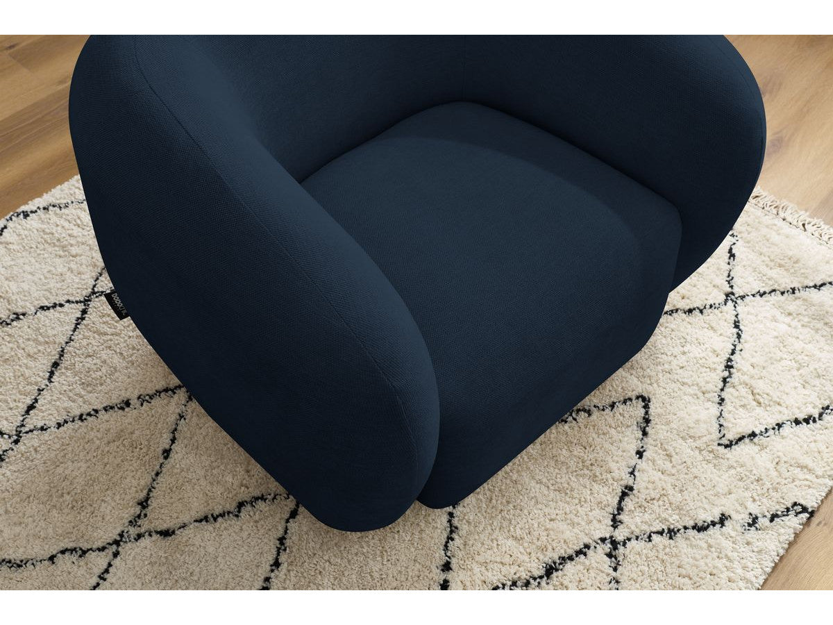 Fauteuil CELINE tissu lisse