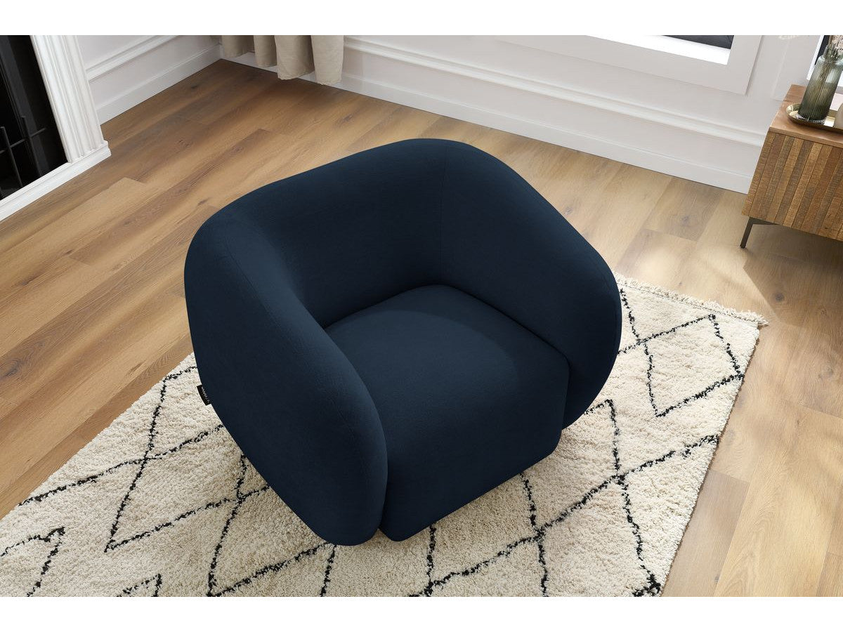 Fauteuil CELINE tissu lisse