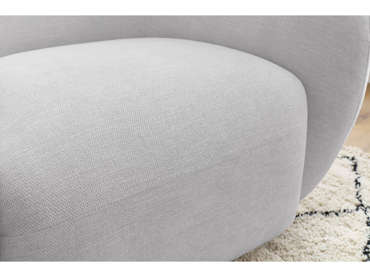 Fauteuil CELINE tissu lisse