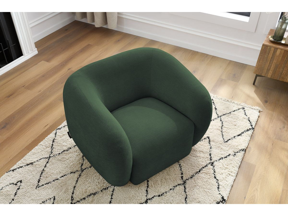 Fauteuil CELINE tissu lisse