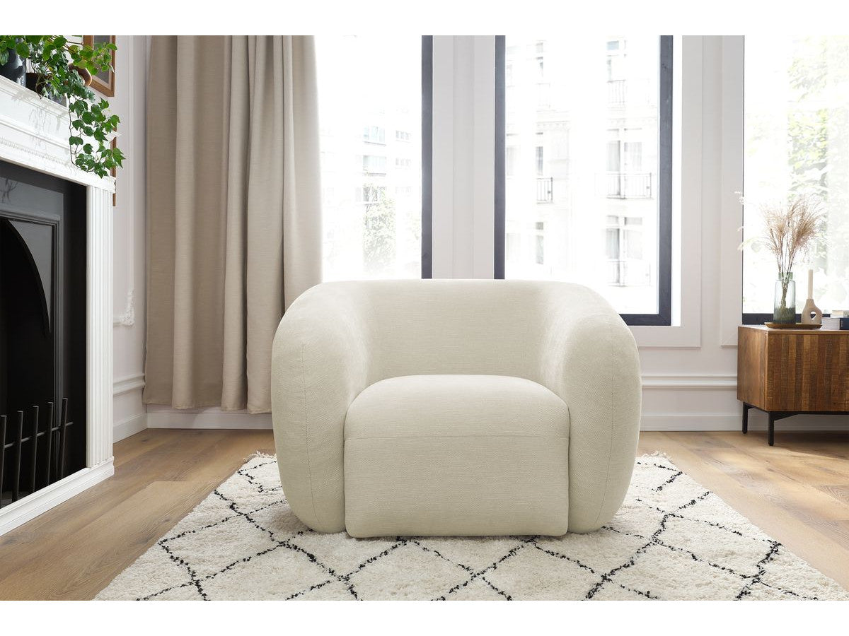 Fauteuil CELINE tissu lisse