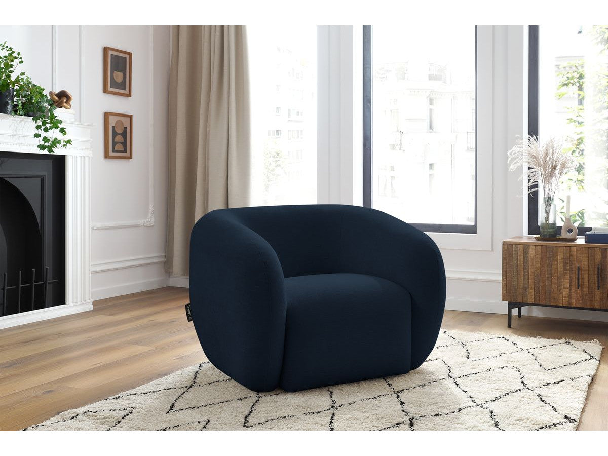 Fauteuil CELINE tissu lisse