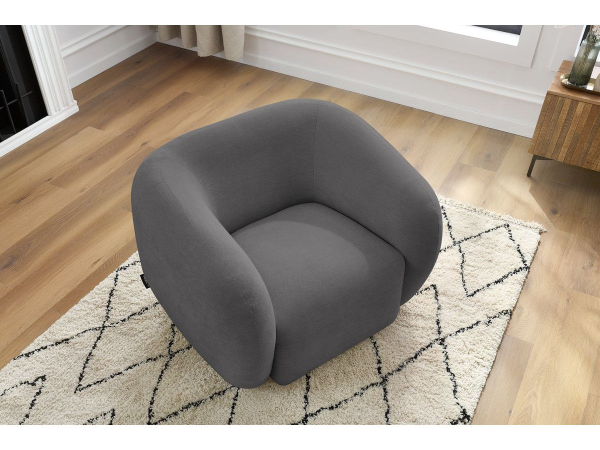 Fauteuil CELINE tissu lisse
