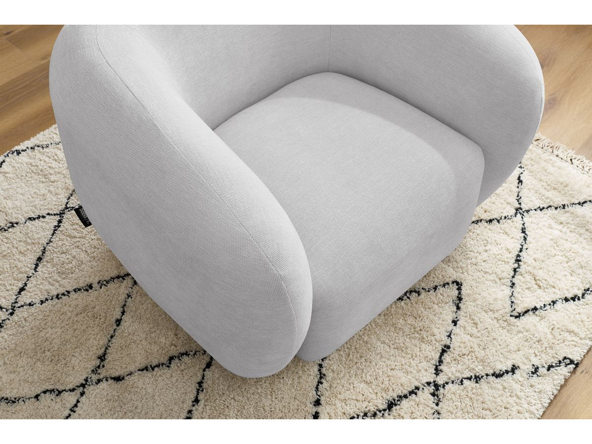 Fauteuil CELINE tissu lisse