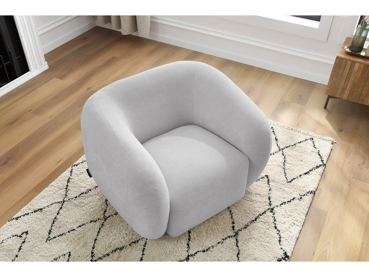Fauteuil CELINE tissu lisse