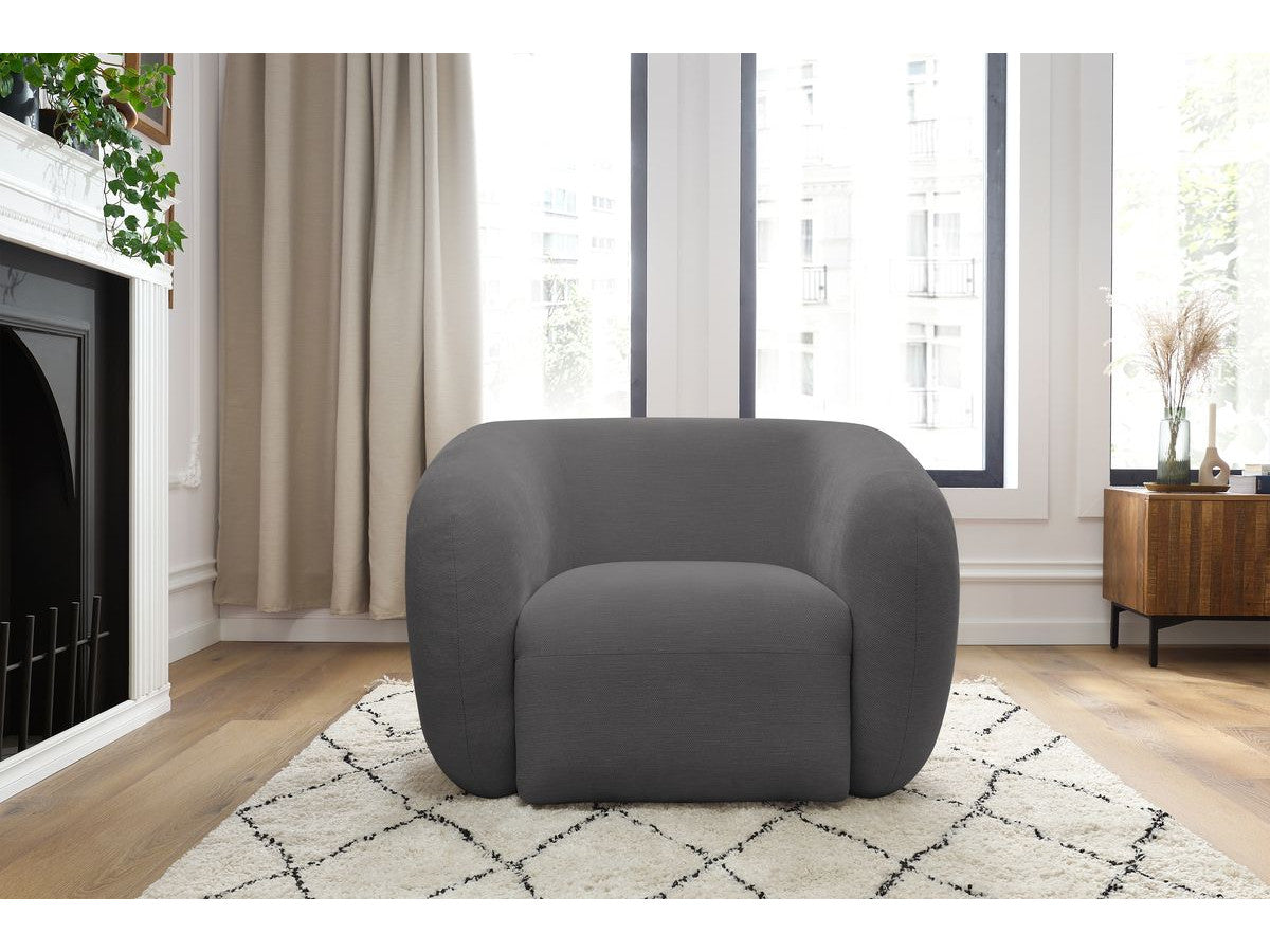 Fauteuil CELINE tissu lisse