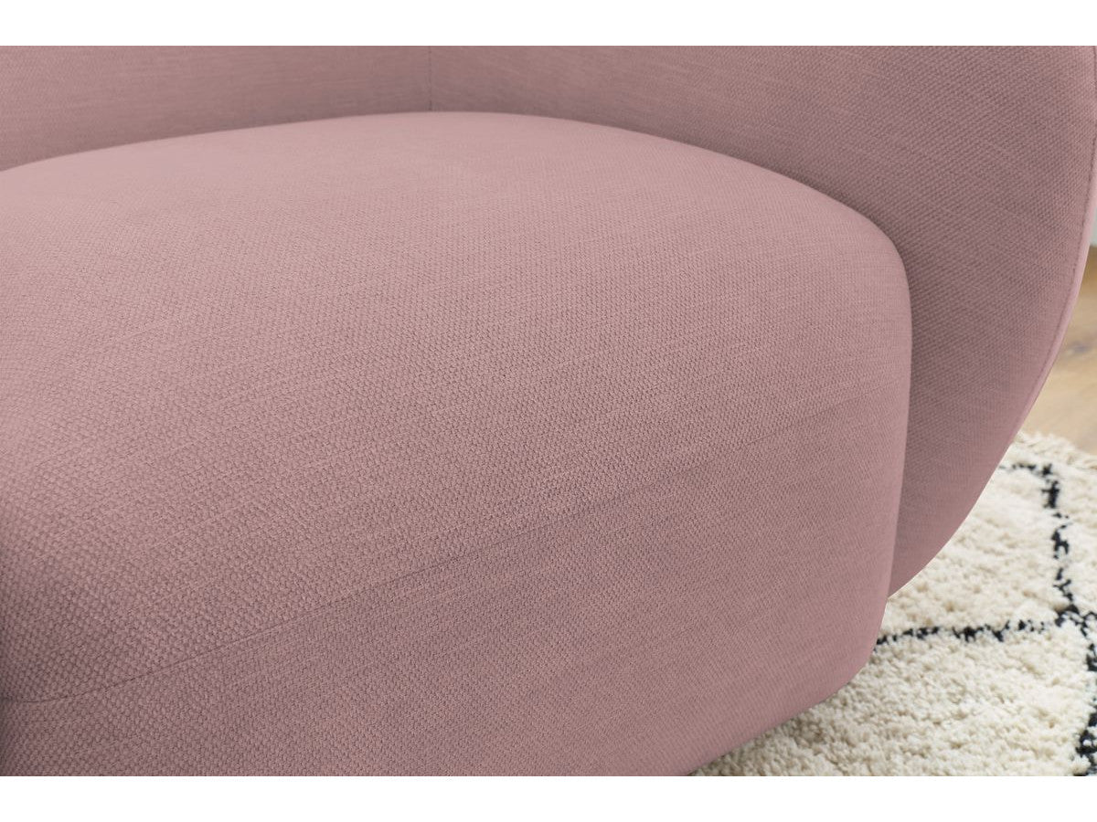 Fauteuil CELINE tissu lisse