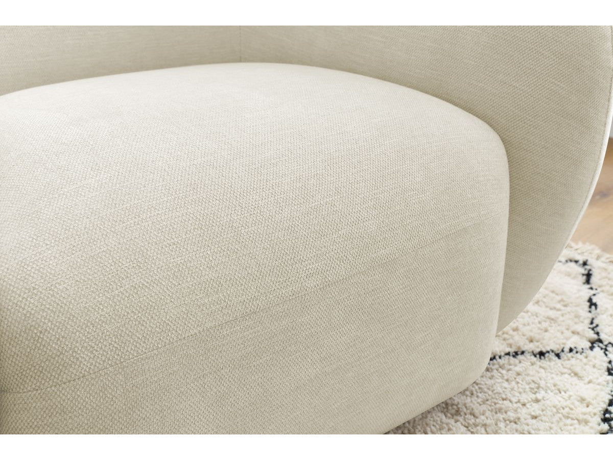 Fauteuil CELINE tissu lisse