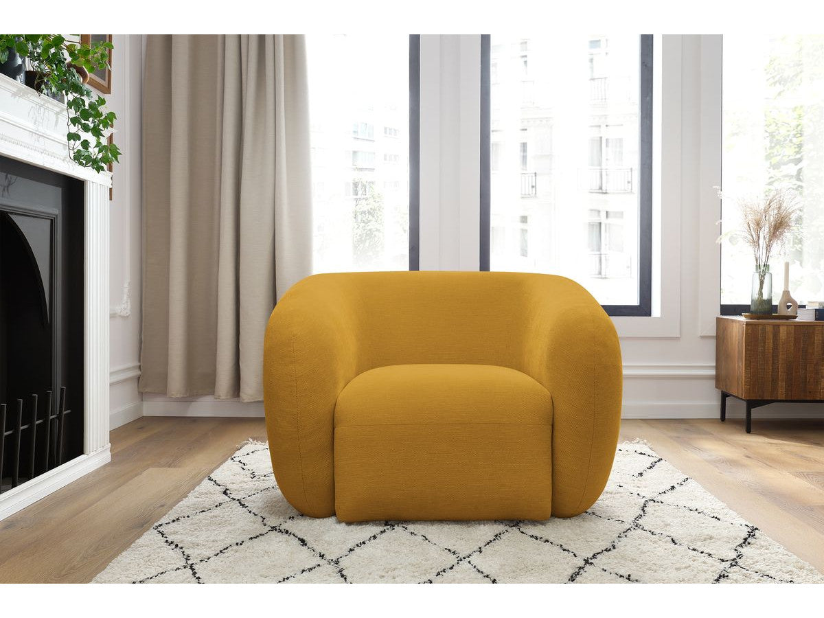 Fauteuil CELINE tissu lisse
