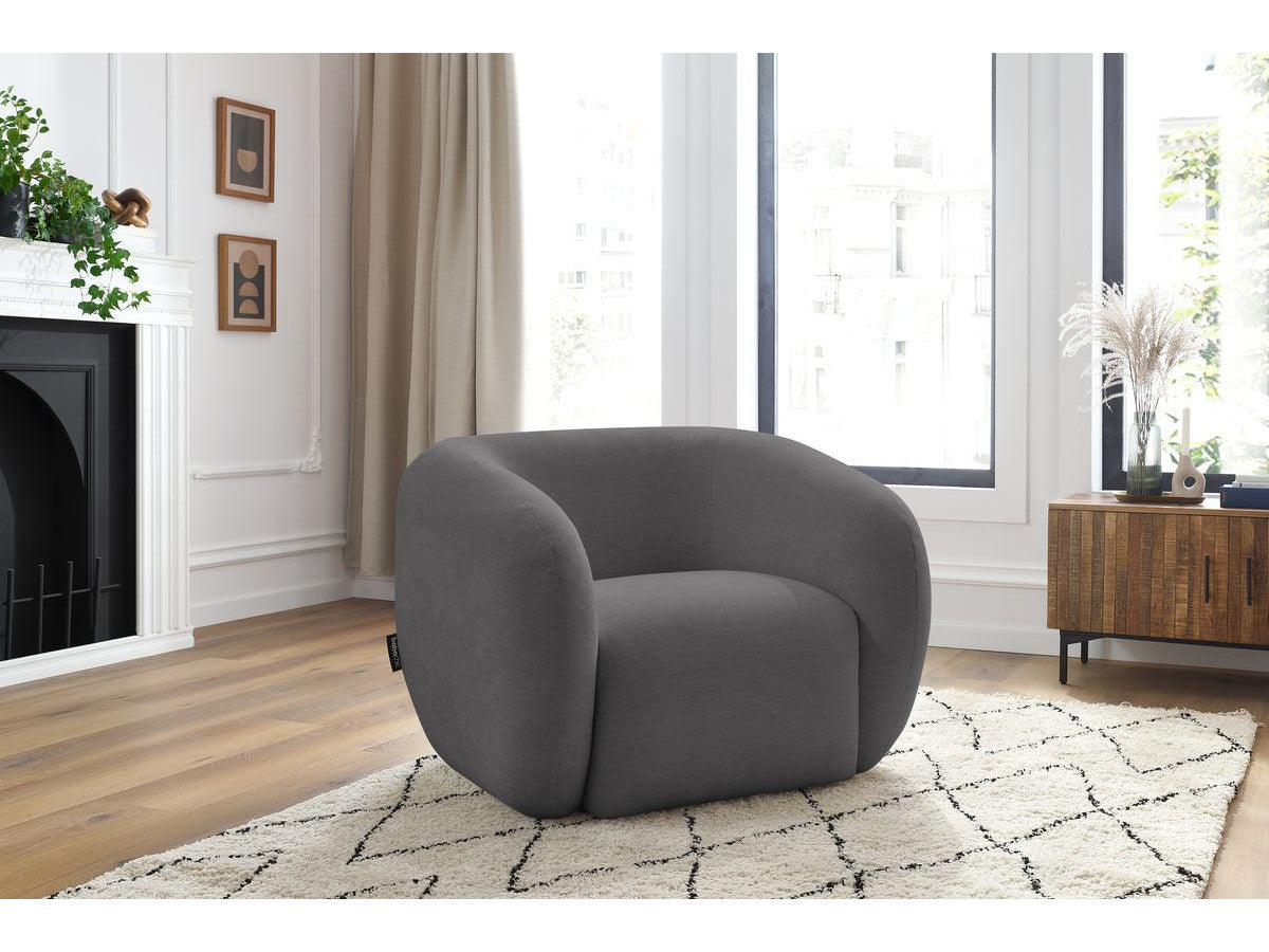 Fauteuil CELINE tissu lisse