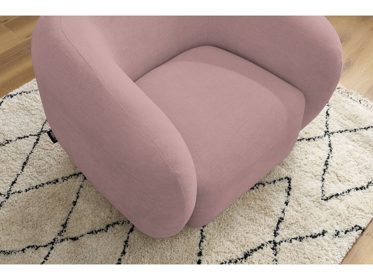 Fauteuil CELINE tissu lisse