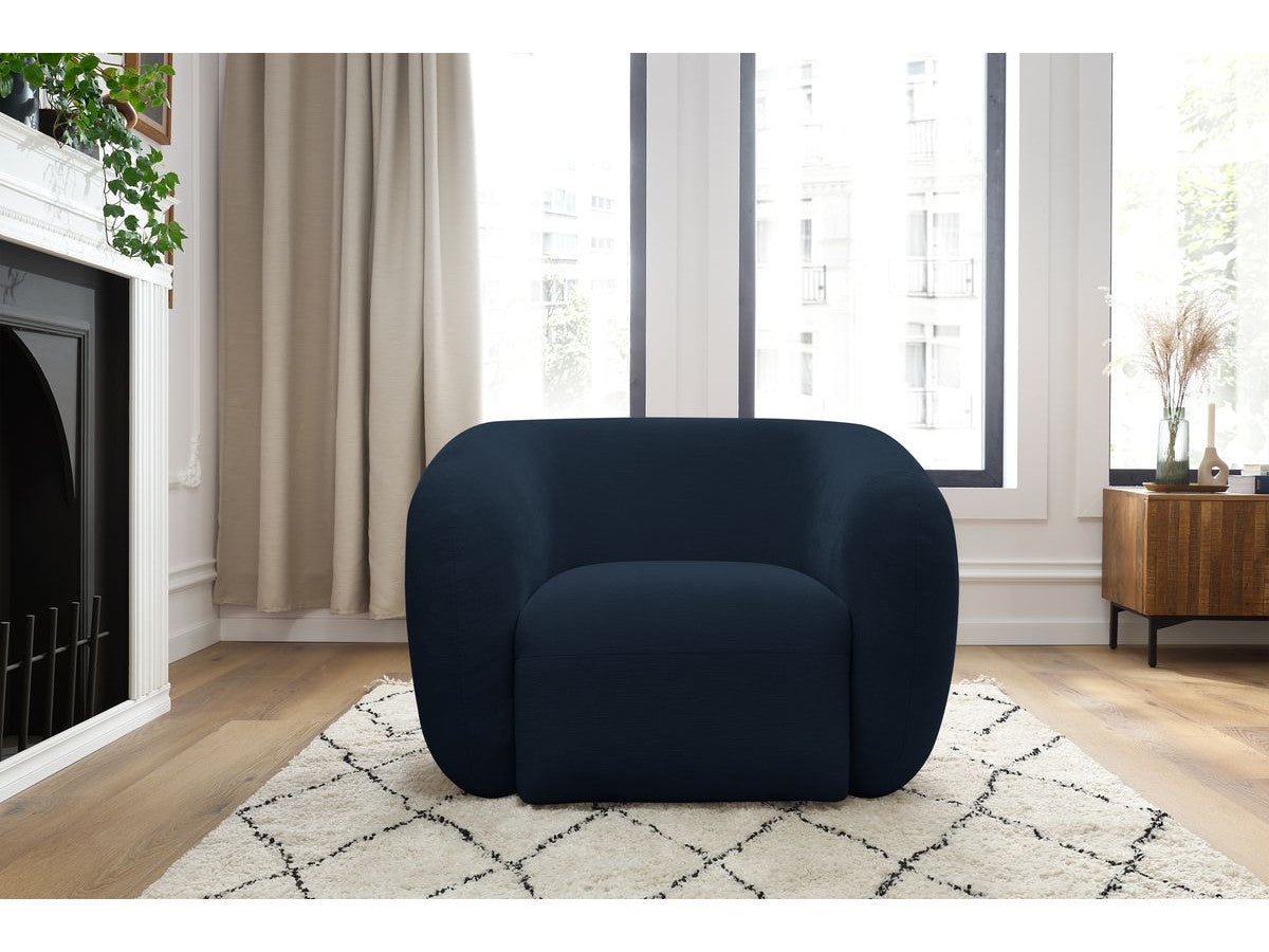 Fauteuil CELINE tissu lisse