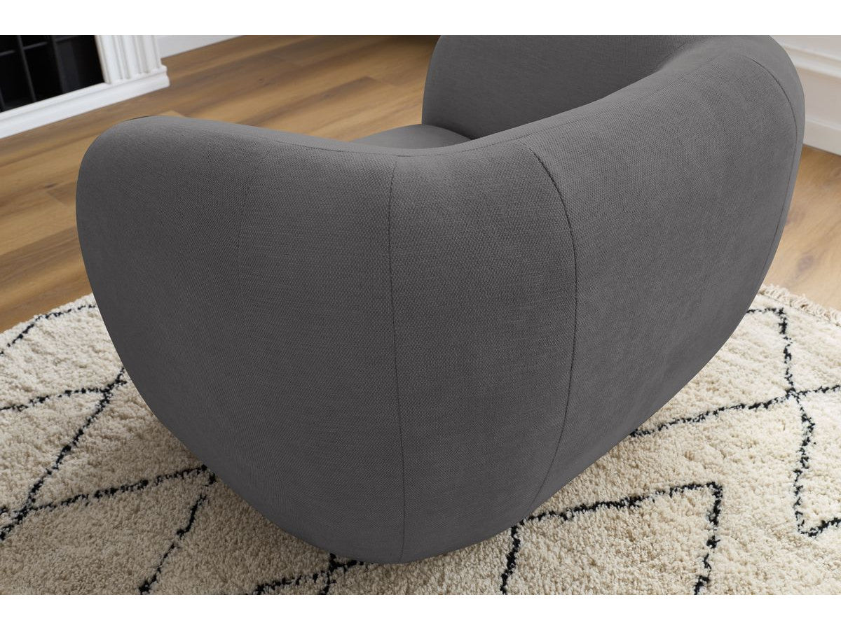 Fauteuil CELINE tissu lisse