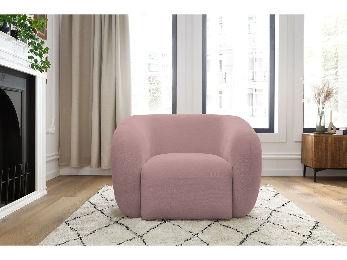 Fauteuil CELINE tissu lisse