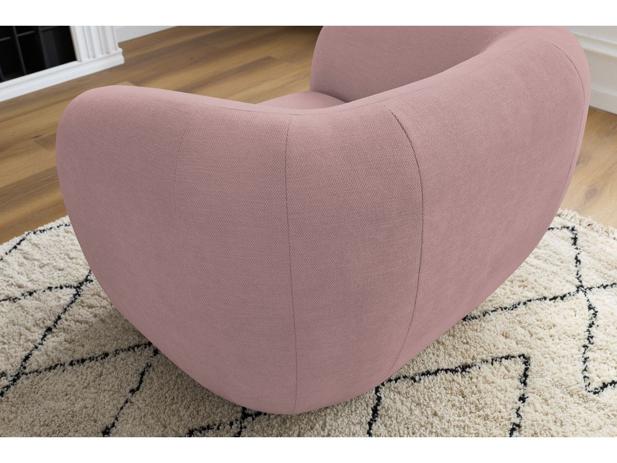 Fauteuil CELINE tissu lisse