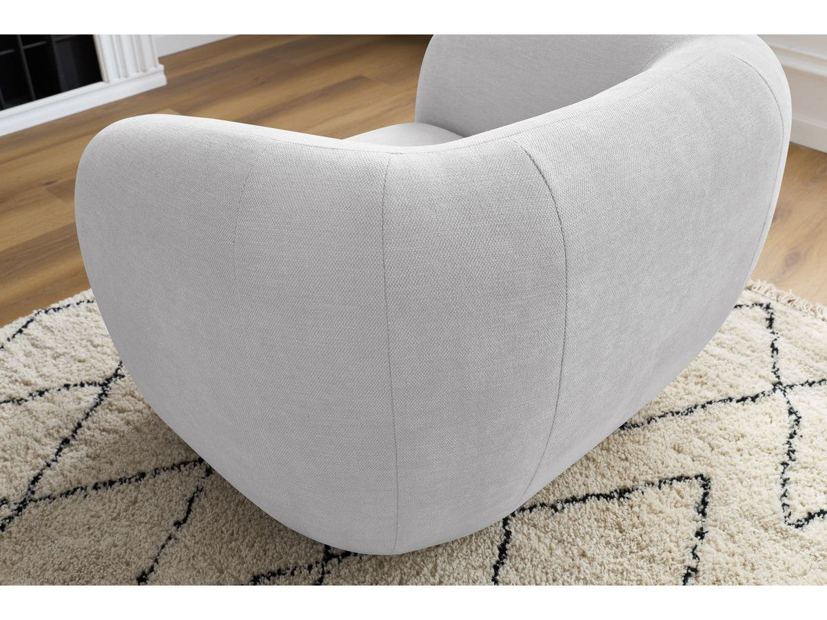 Fauteuil CELINE tissu lisse