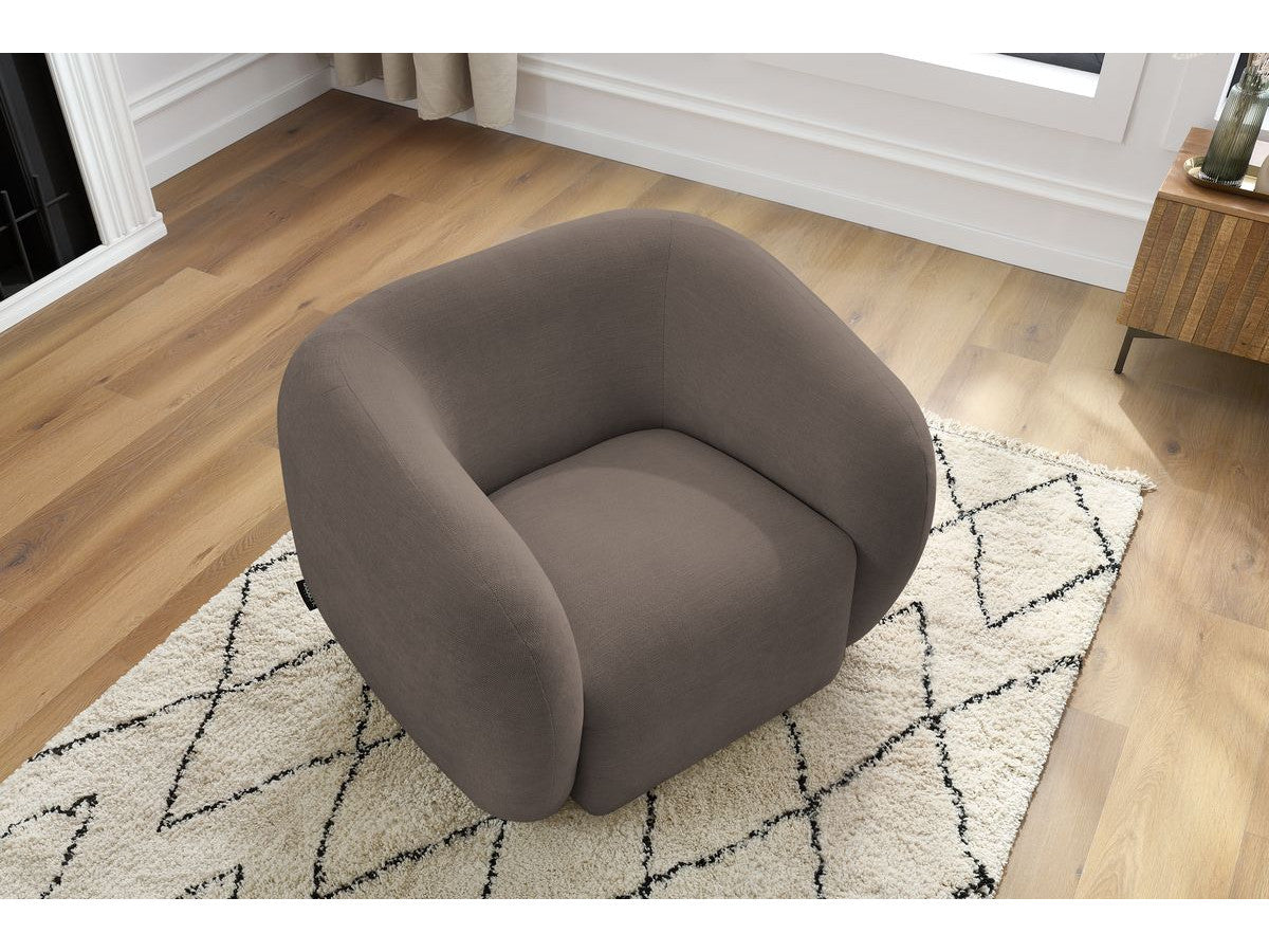 Fauteuil CELINE tissu lisse
