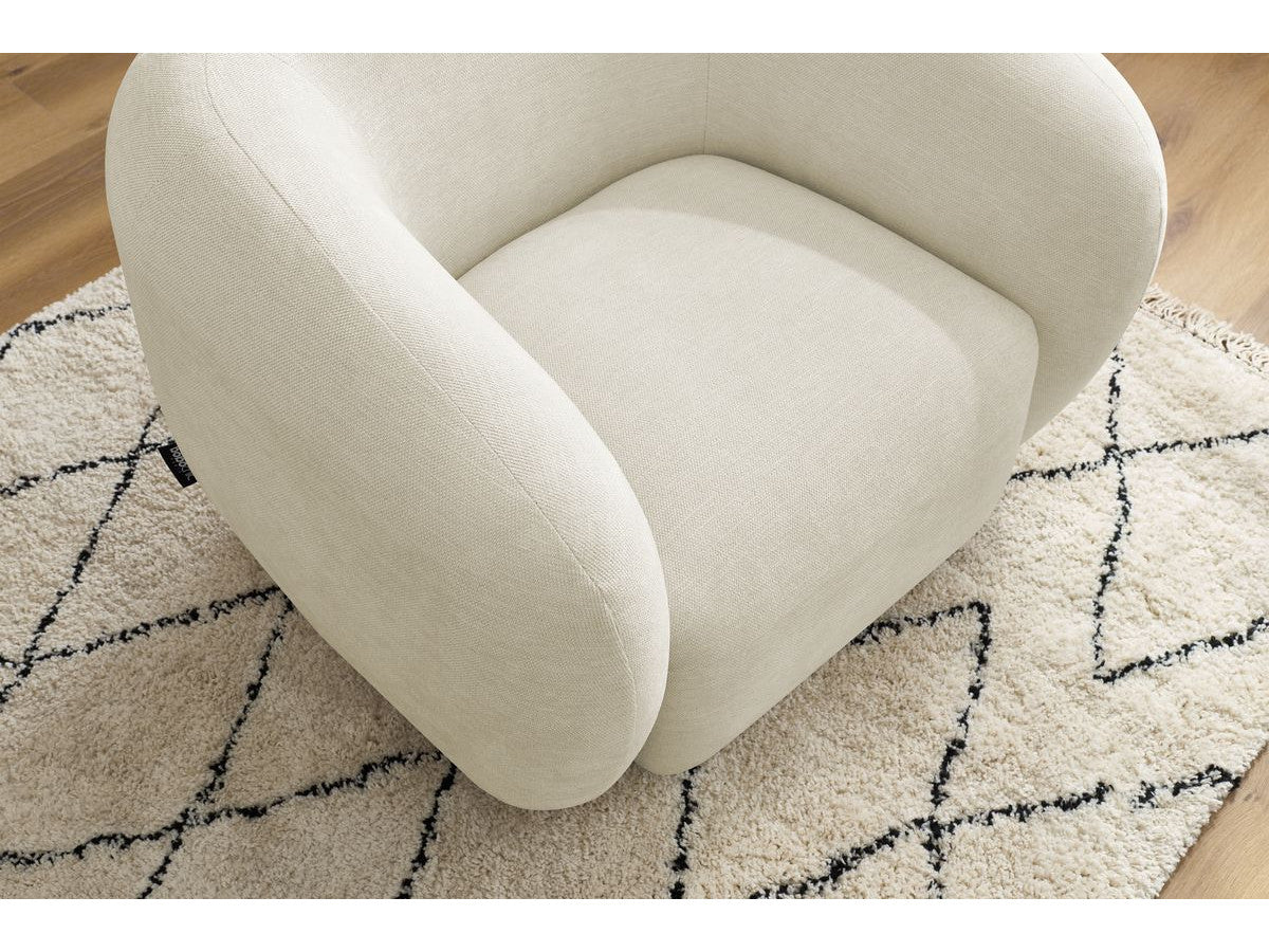 Fauteuil CELINE tissu lisse