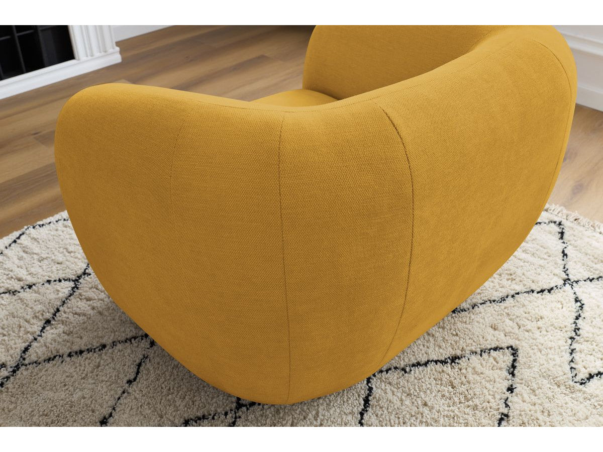 Fauteuil CELINE tissu lisse