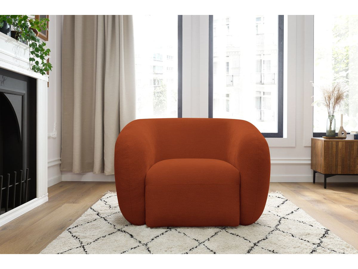 Fauteuil CELINE tissu lisse
