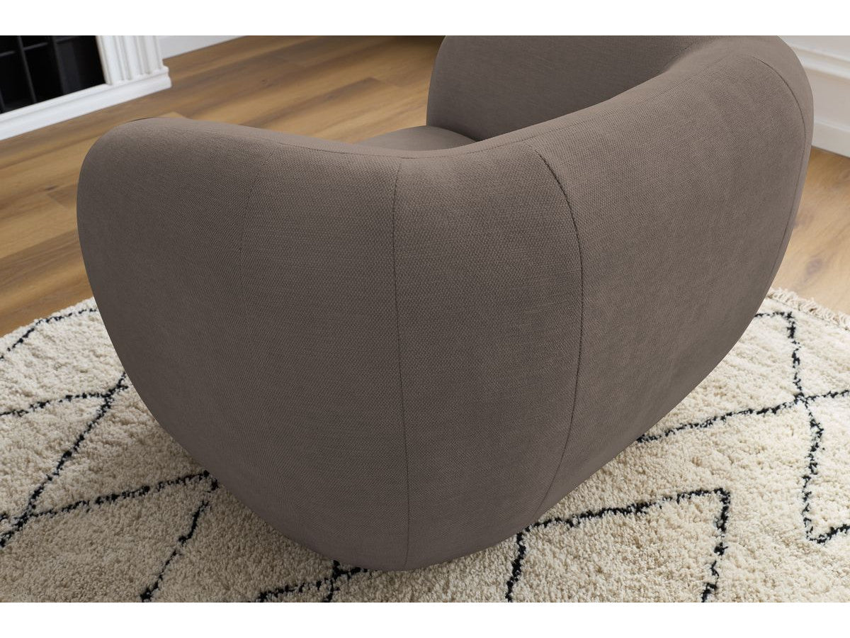 Fauteuil CELINE tissu lisse