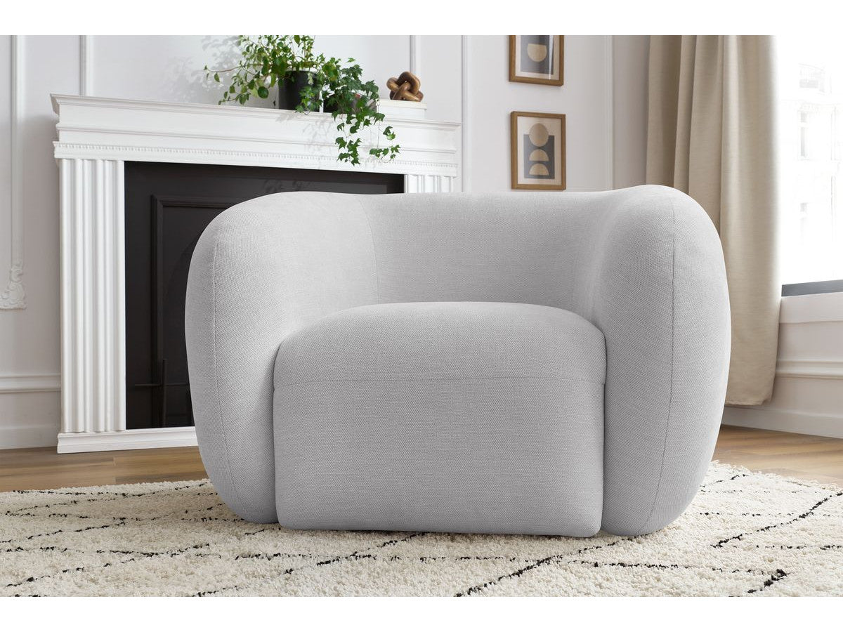 Fauteuil CELINE tissu lisse