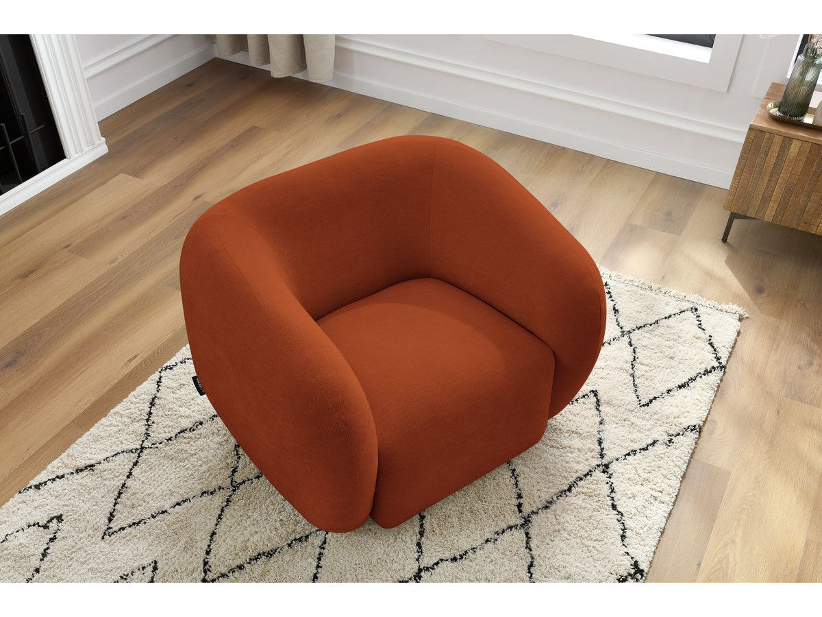 Fauteuil CELINE tissu lisse