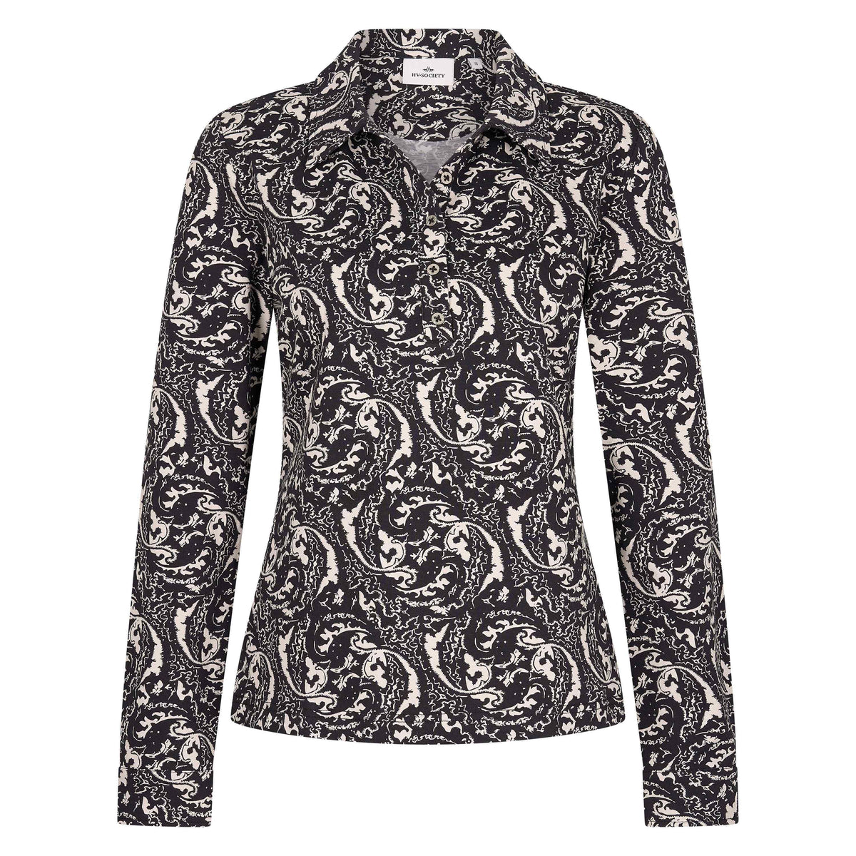 Hv Society - Poloshirt Hvsraphaelle - Black Aop